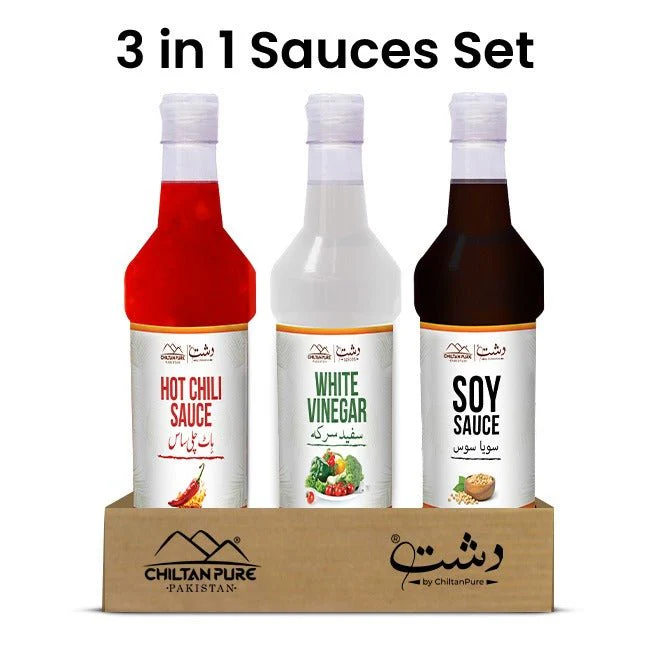 Soup Sauce Trio Pack (Pack of 3) - 800ml Bulk For HORECA Family, Hotels, Restaurants, Catering, Cafes