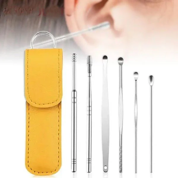 Stainless Steel Ear Pick Set (6pcs)