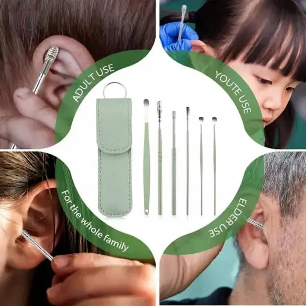 Stainless Steel Ear Pick Set (6pcs) - Image 2