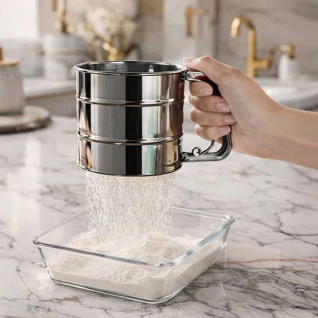 Stainless Steel Flour Strainer - Image 3