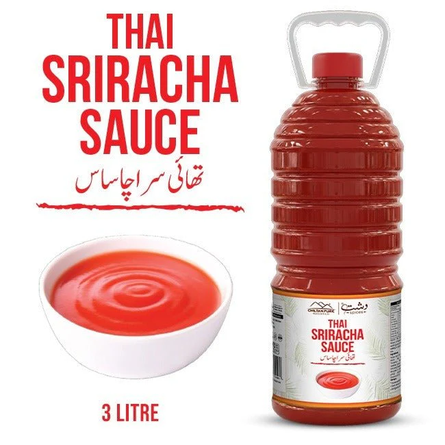Thai Sriracha Sauce 3 Liter Institutional Bulk For HORECA Family, Hotels, Restaurants, Catering ,Cafes