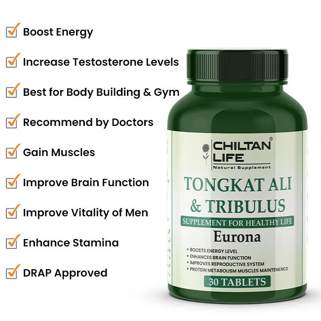 Tongkat Ali Tribulus 30 Tablets /  ( Gokhru Khurd – گھوکھرو خورد /  بھکھڑا )