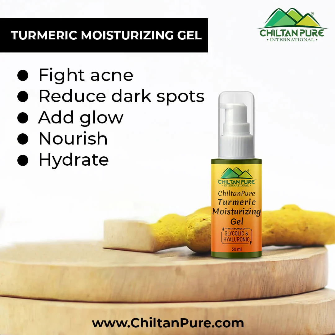 Turmeric Moisturizing Gel – Activated with Hyaluronic, Glycolic Acid & Remove Impurities - Image 3