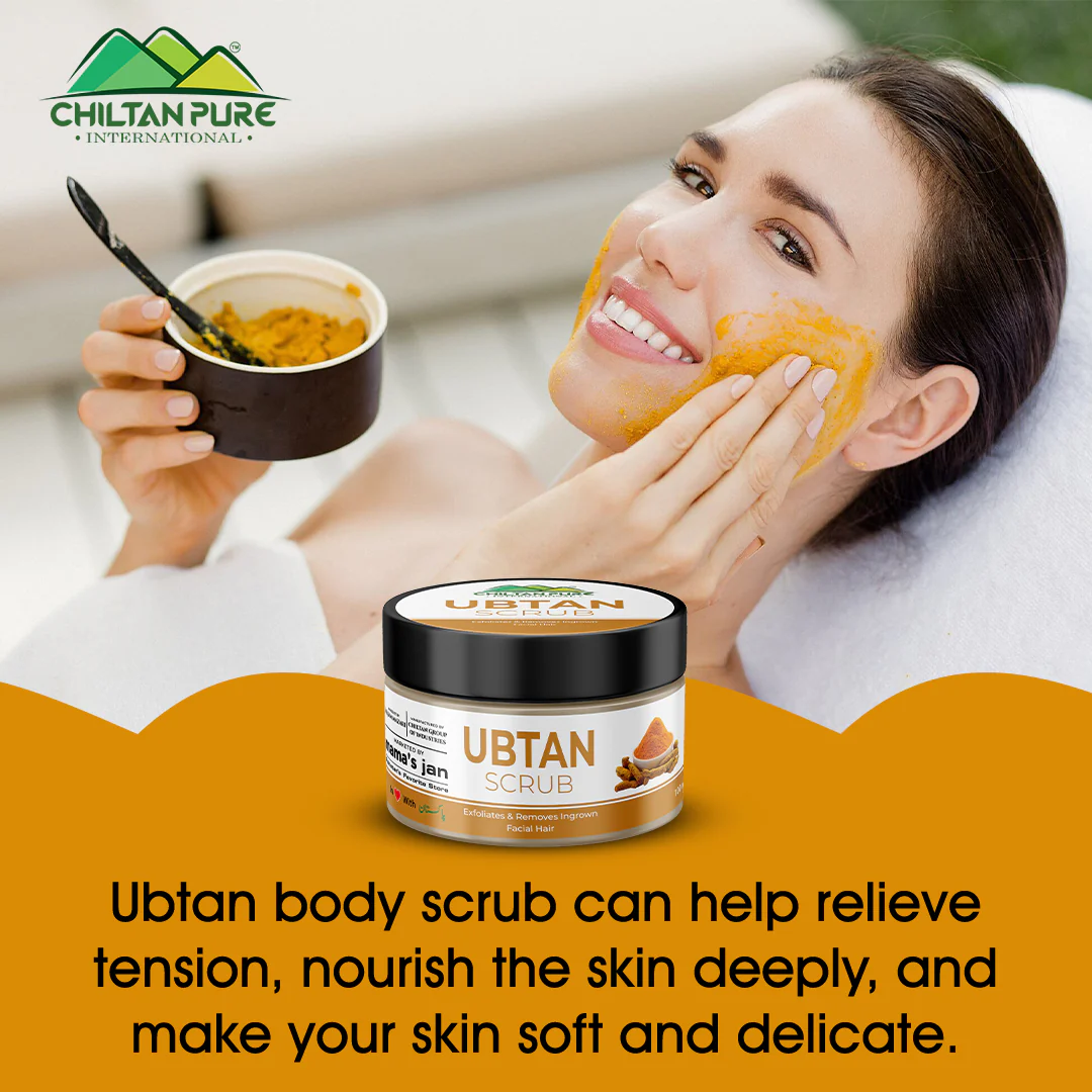 Ubtan Face & Body Scrub – Exfoliates Clogged Pores, Removes Impurities & Brightens Up Your Skin, Suitable For All Skin Types - Image 3