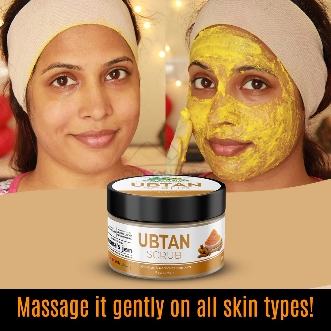 Ubtan Face & Body Scrub – Exfoliates Clogged Pores, Removes Impurities & Brightens Up Your Skin, Suitable For All Skin Types - Image 4