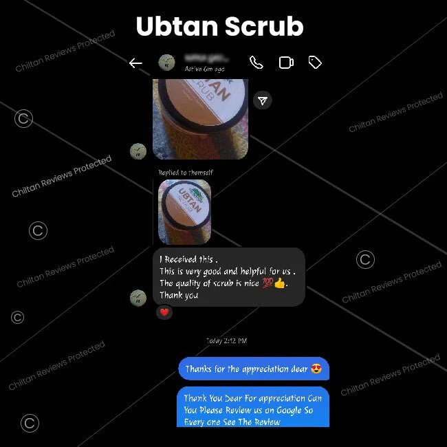 Ubtan Face & Body Scrub – Exfoliates Clogged Pores, Removes Impurities & Brightens Up Your Skin, Suitable For All Skin Types - Image 5