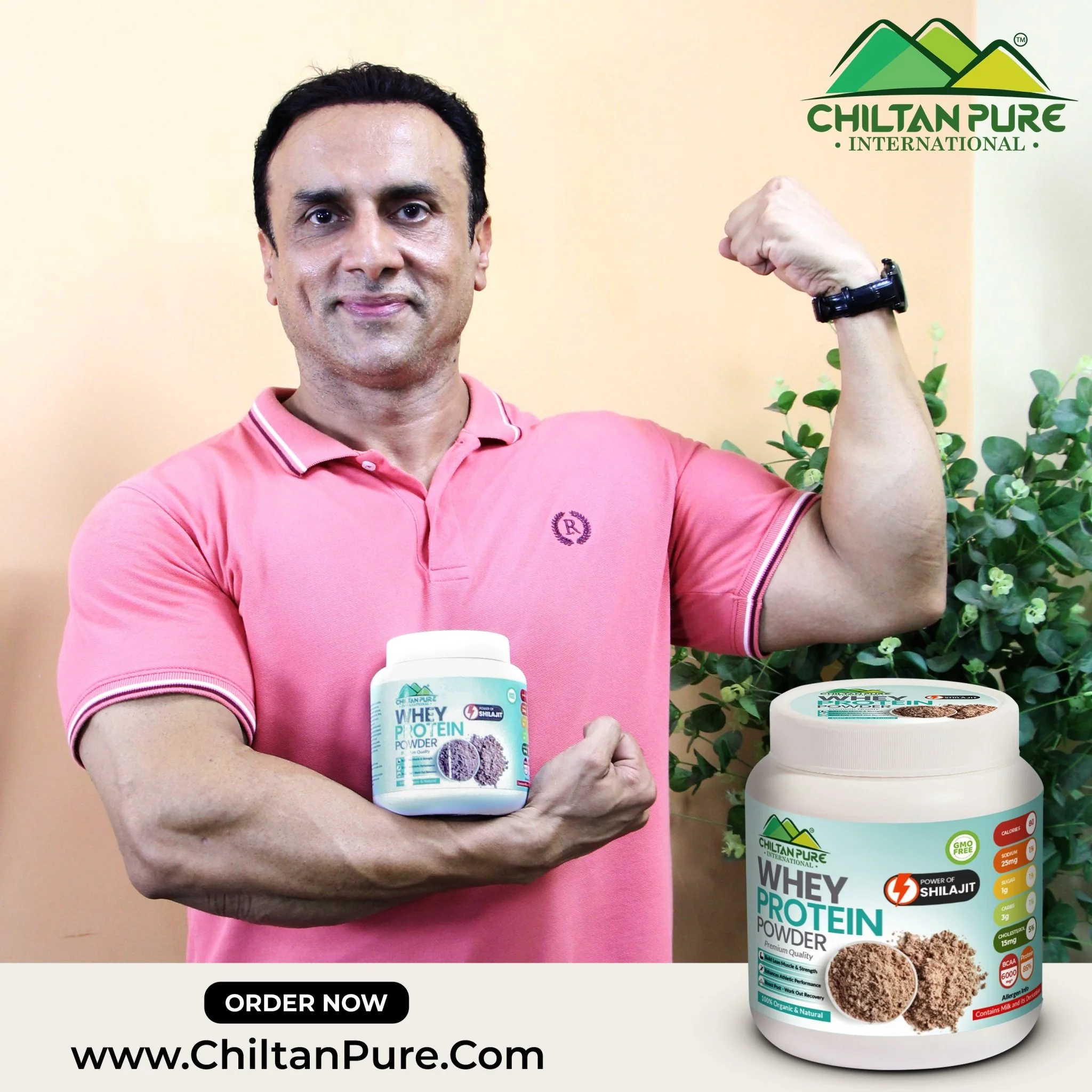 Whey Protein Powder - Made With Shilajit, Build Lean Muscle & Strength, Enhances Athletic Performance, Boosts Posts Workout Recovery - Image 3