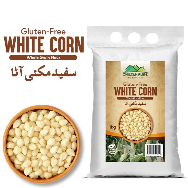 White Corn Flour / سفید مکئی کا آٹا / Safaid Makkai Ka Atta / 1kg