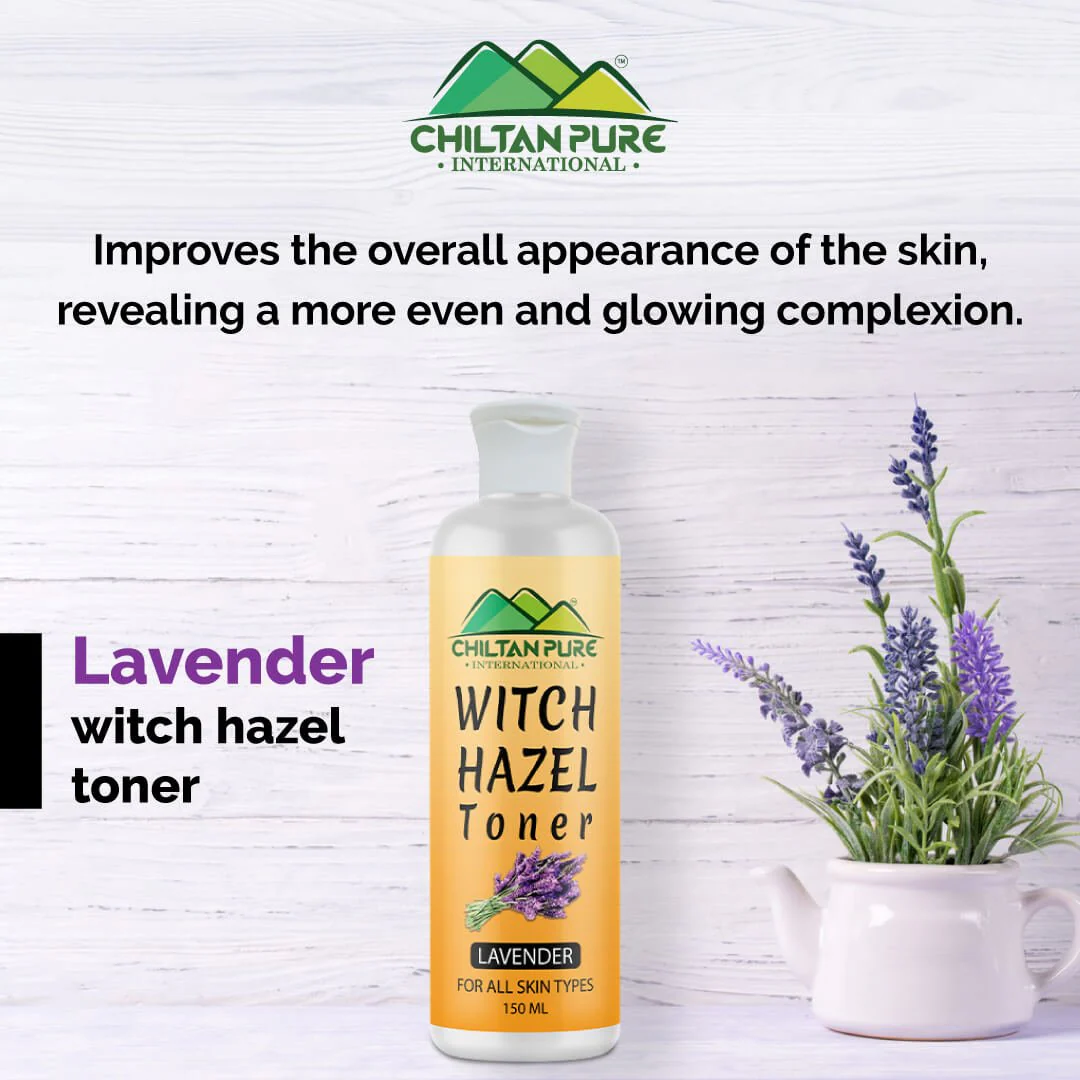Witch Hazel Toner With Lavender - Gentle Makeup Remover Hydrating Pore Toner, Soothes Puffy Eyes &amp; For All Skin Types - Image 2