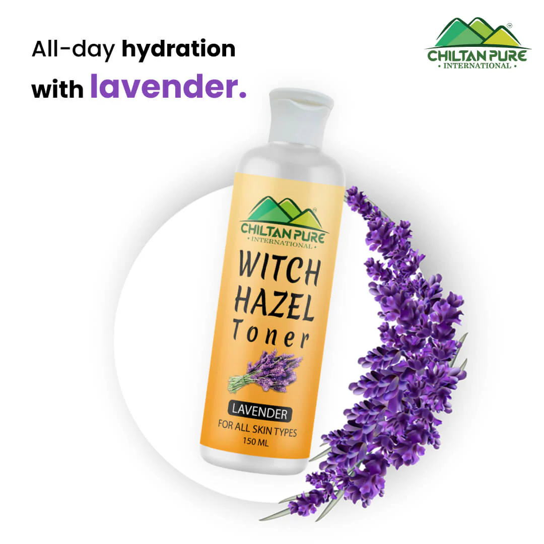 Witch Hazel Toner With Lavender - Gentle Makeup Remover Hydrating Pore Toner, Soothes Puffy Eyes &amp; For All Skin Types - Image 3